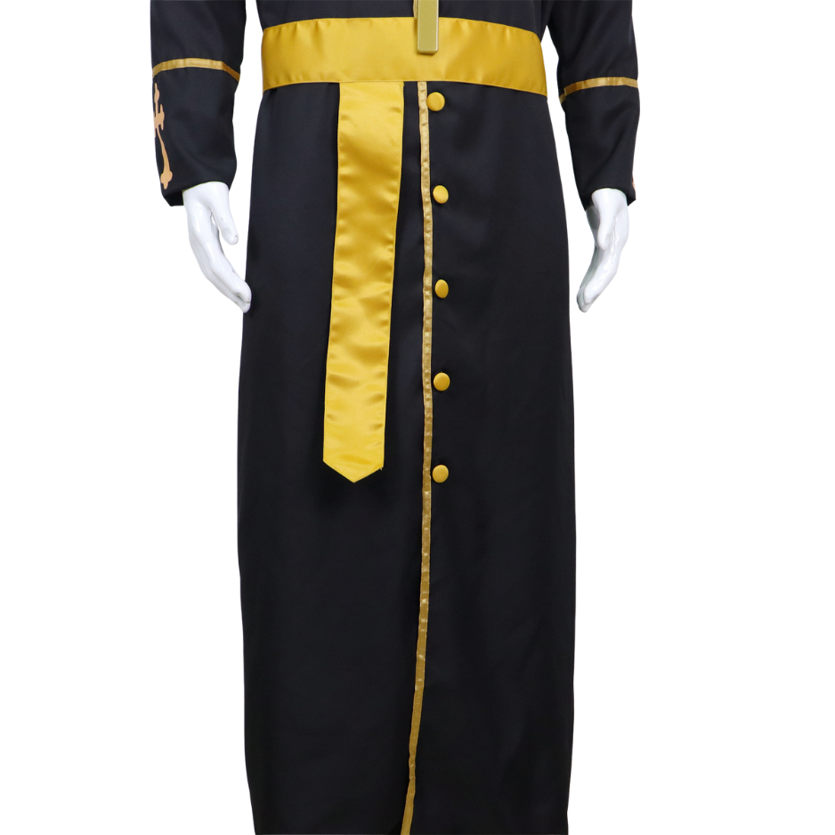 Luxe Geestelijke Kostuum Heren Zwart