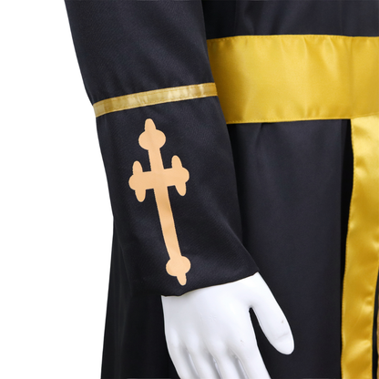 Luxe Geestelijke Kostuum Heren Zwart