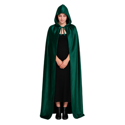 Luxe Mantel Volwassenen Met Capuchon - Donker Groen