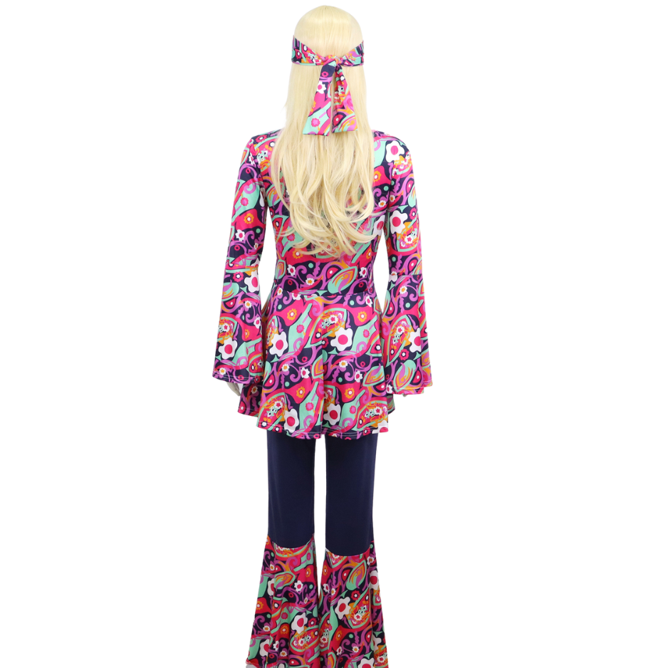Hippie 2-delig Verkleed Pak Dames
