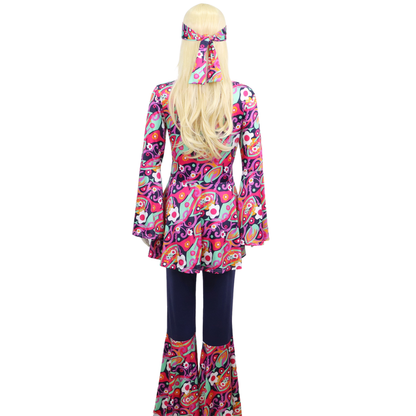 Hippie 2-delig Verkleed Pak Dames