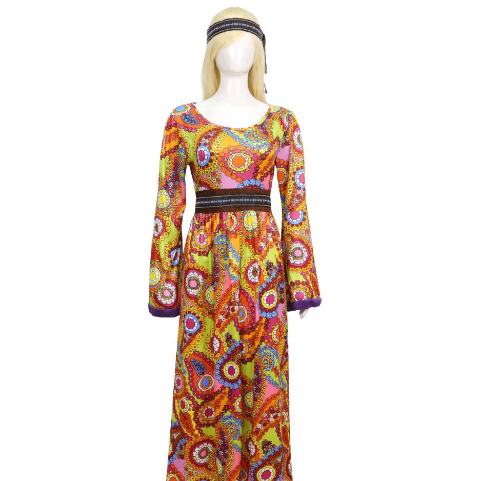 Hippie Jurk Dames met Vest & Hoofdband