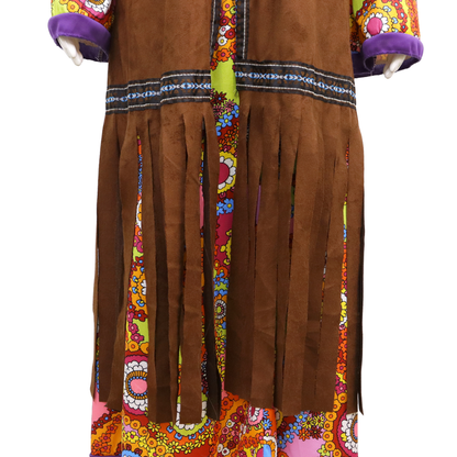 Hippie Jurk Dames met Vest & Hoofdband