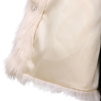 Beige Faux Bontjas voor Dames