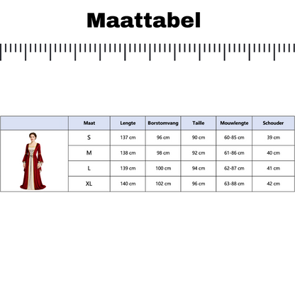 Luxe Verkleedjurk Jonkvrouw Dames