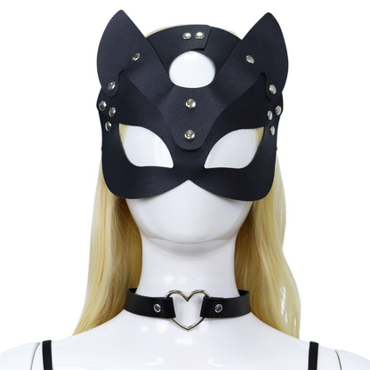 Faux Leer Kattenmasker volwassenen