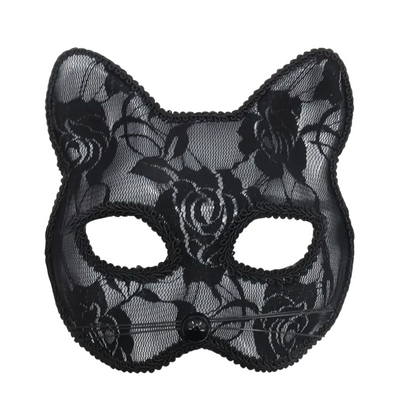 Zwart Kant Masker Kat