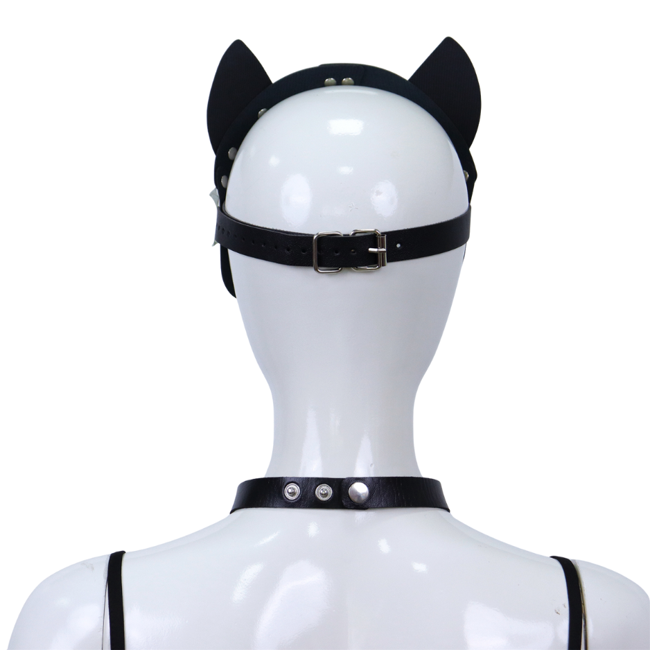 Faux Leer Kattenmasker volwassenen