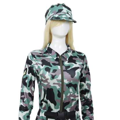 Leger Verkleedpak Dames Camouflage