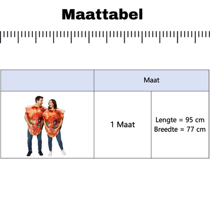 Pizza Punt Verkleedpak Volwassenen