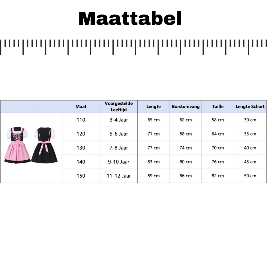 Dirndl Verkleedjurk Meisje