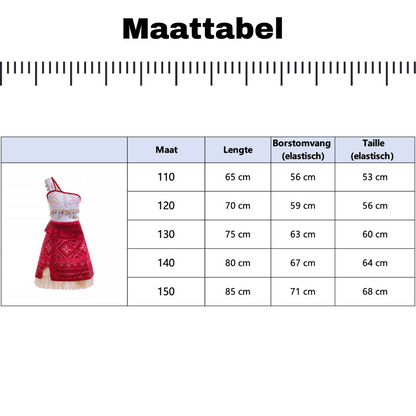 Oceaanprinses Moana Verkleedjurk Meisje