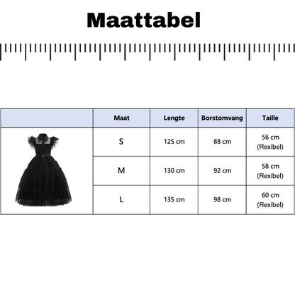 Wednesday Verkleed Jurk Dames