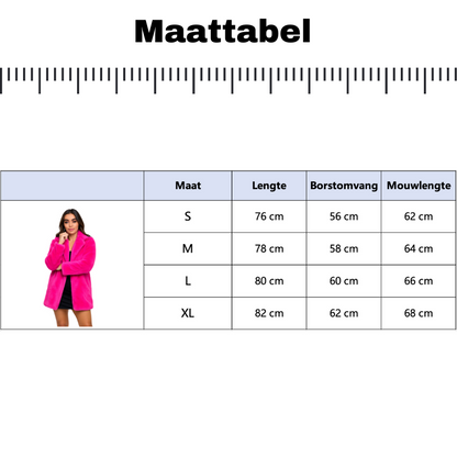 Roze Faux Bontjas voor Volwassenen