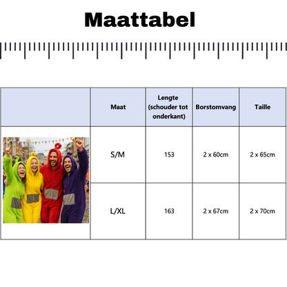 Teletubbie Onesie Volwassenen TINKY WINKY