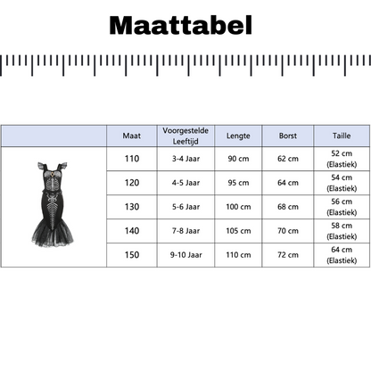 Halloween Mermaid jurk meisje