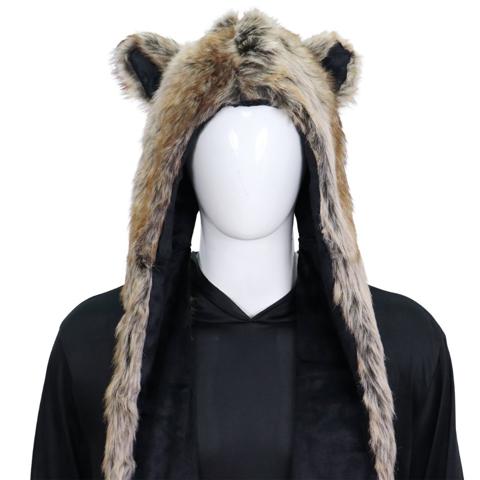 Faux Fur Berenmuts met Pootprint & Handwarmers