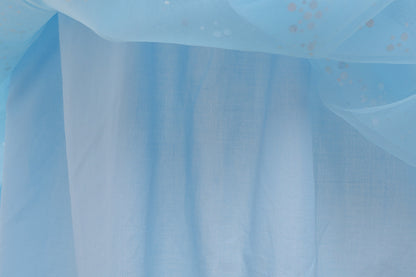 Luxe Elsa ijsprinses Winterjurk met Bontkraag Blauw