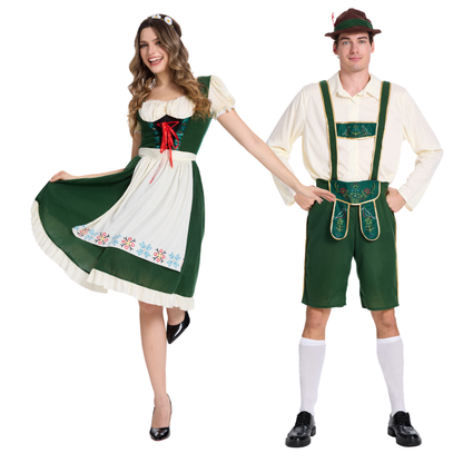 Oktoberfest Jurk Dirndl Dames Groen
