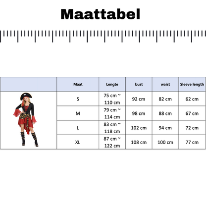 Sexy Piraat Kostuum met Hoed Dames