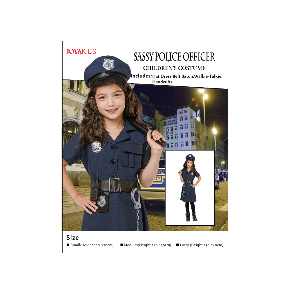 Politie Kostuum Jurk Meisje