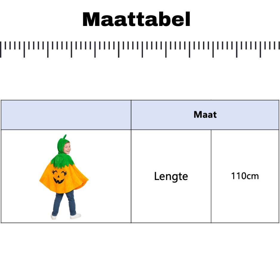 Verkleedcape Pompoen