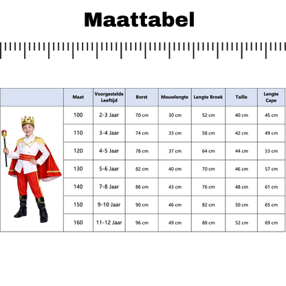 Luxe Prins Verkleedkleding Kind