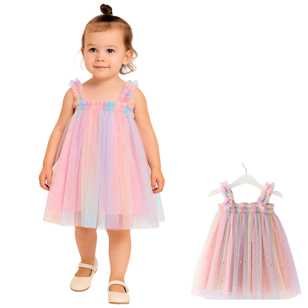 Regenboog Tule Jurkje