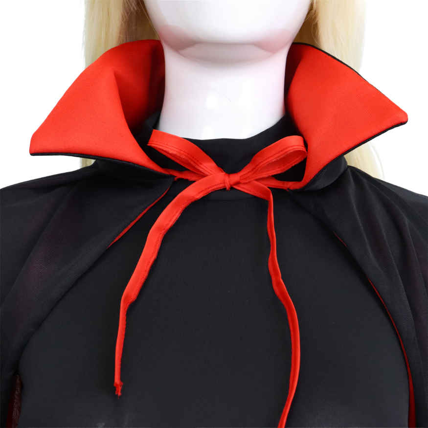 Verkleedcape Dracula Zwart Rood Volwassenen