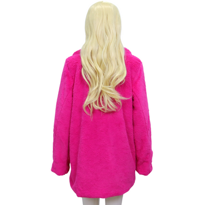 Roze Faux Bontjas voor Volwassenen