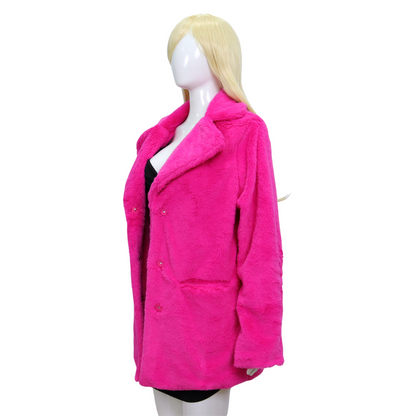 Roze Faux Bontjas voor Volwassenen