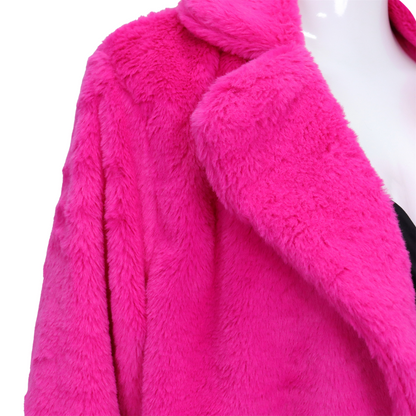 Roze Faux Bontjas voor Volwassenen