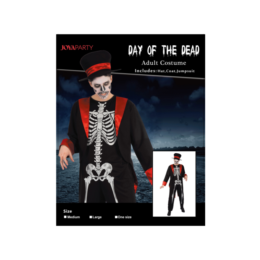 Dia de los Muertos Kostuum Heren