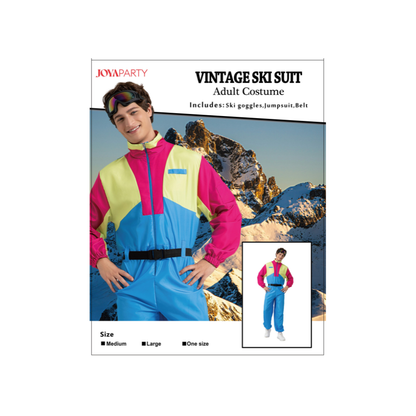Retro Skipak Volwassenen Man en Vrouw Blauw Roze Geel