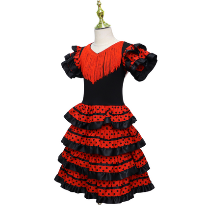 Spaanse Flamenco Verkleedjurk Meisjes