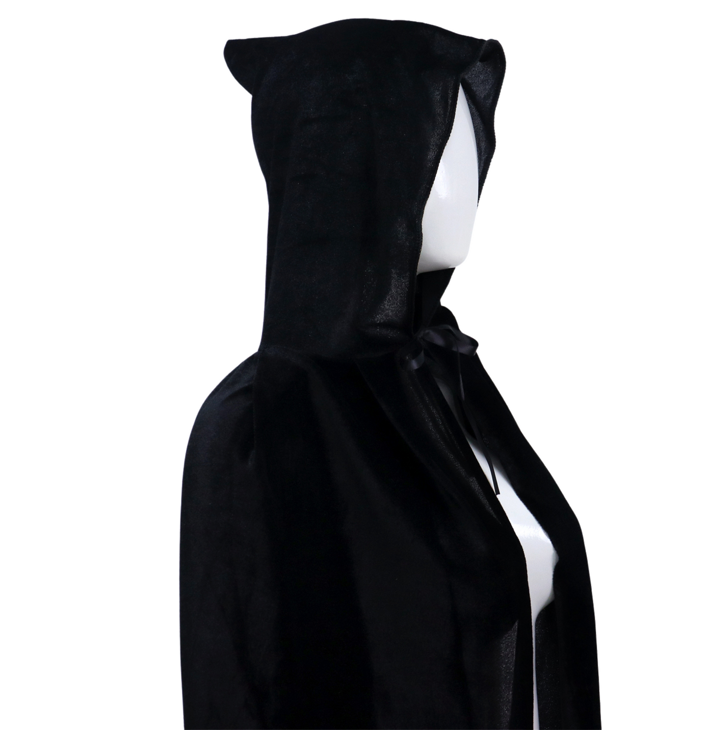 Luxe Mantel Volwassenen Met Capuchon - Zwart