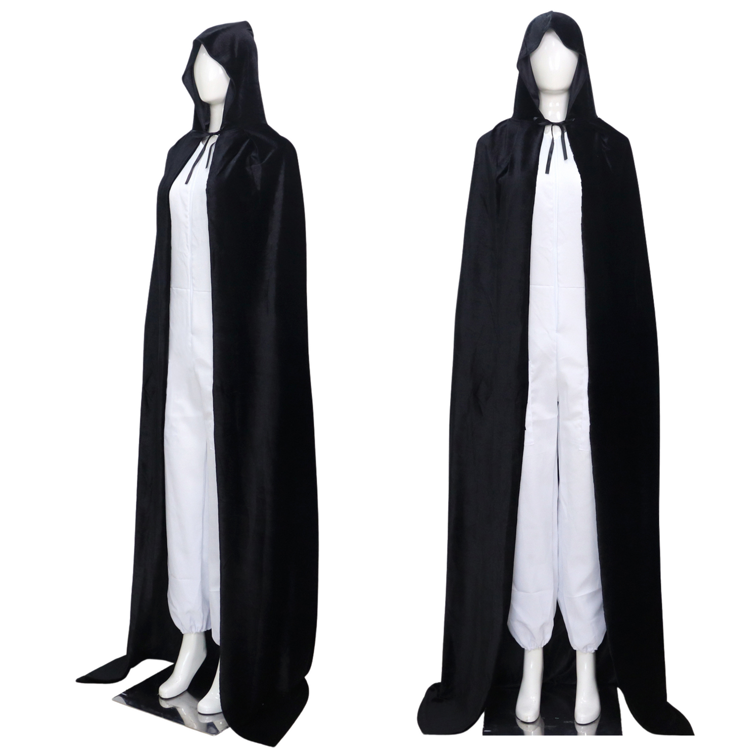 Luxe Mantel Volwassenen Met Capuchon - Zwart