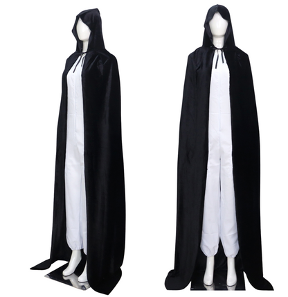 Luxe Mantel Volwassenen Met Capuchon - Zwart