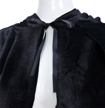 Luxe Mantel Volwassenen Met Capuchon - Zwart