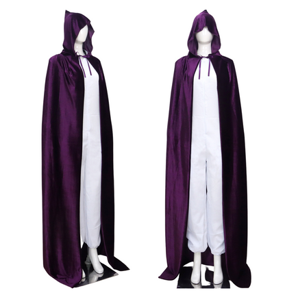 Luxe Mantel Volwassenen Met Capuchon - Donker Paars