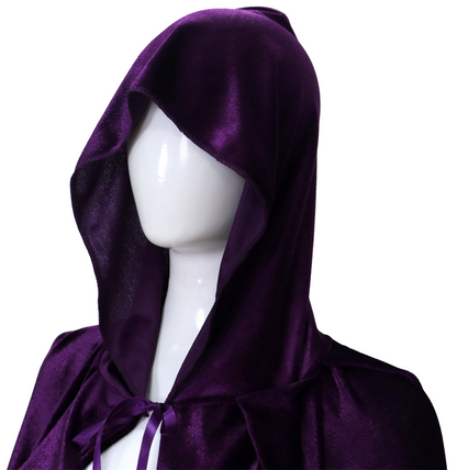 Luxe Mantel Volwassenen Met Capuchon - Donker Paars