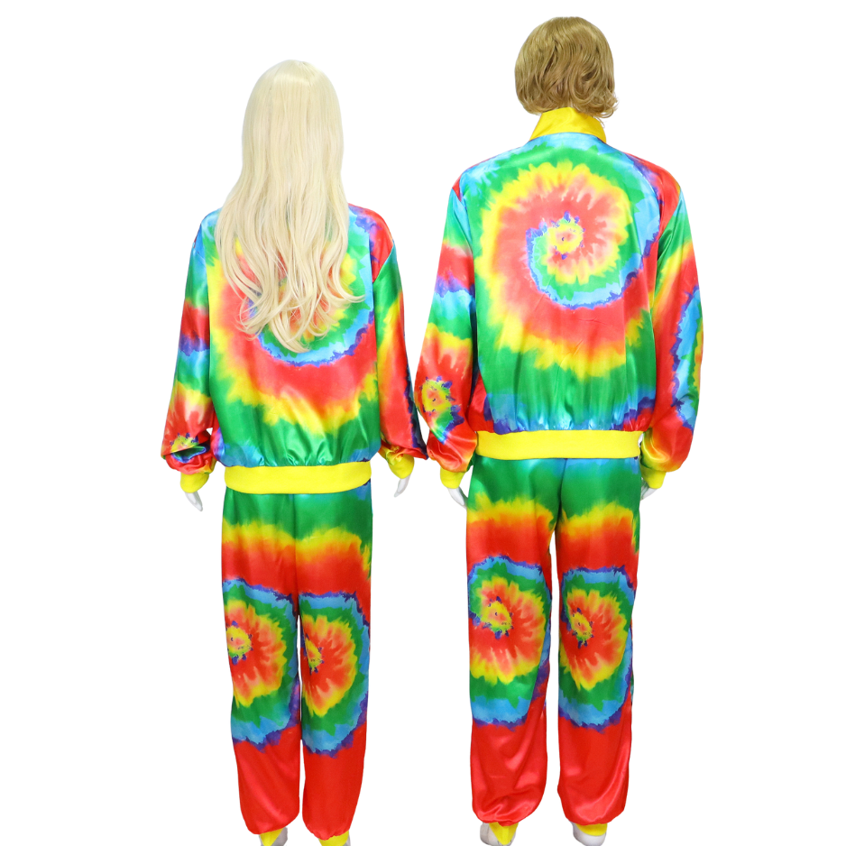 Tie Dye Retro Trainingspak Volwassenen