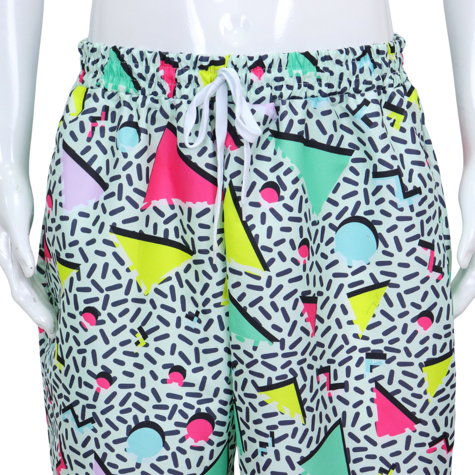 Retro Trainingspak Volwassenen Mintgroen met Retro Print