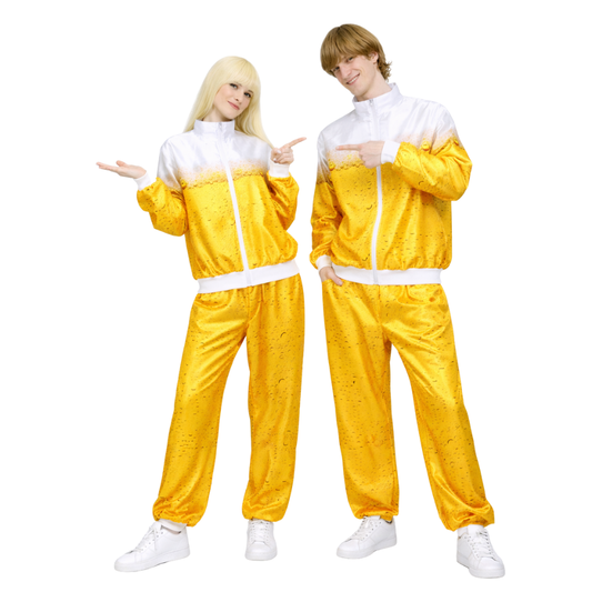 Retro Trainingspak Volwassenen Bier Patroon