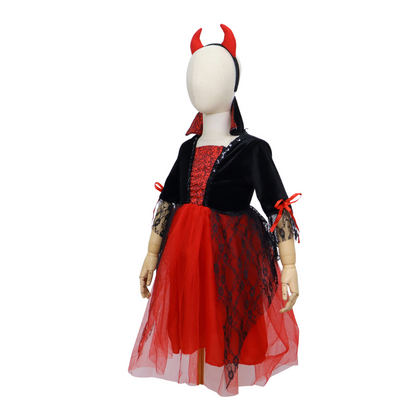 Vampier Verkleedjurk Meisje met Duivelsoren