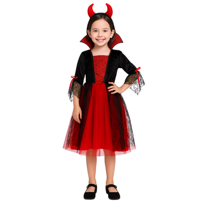 Vampier Verkleedjurk Meisje met Duivelsoren