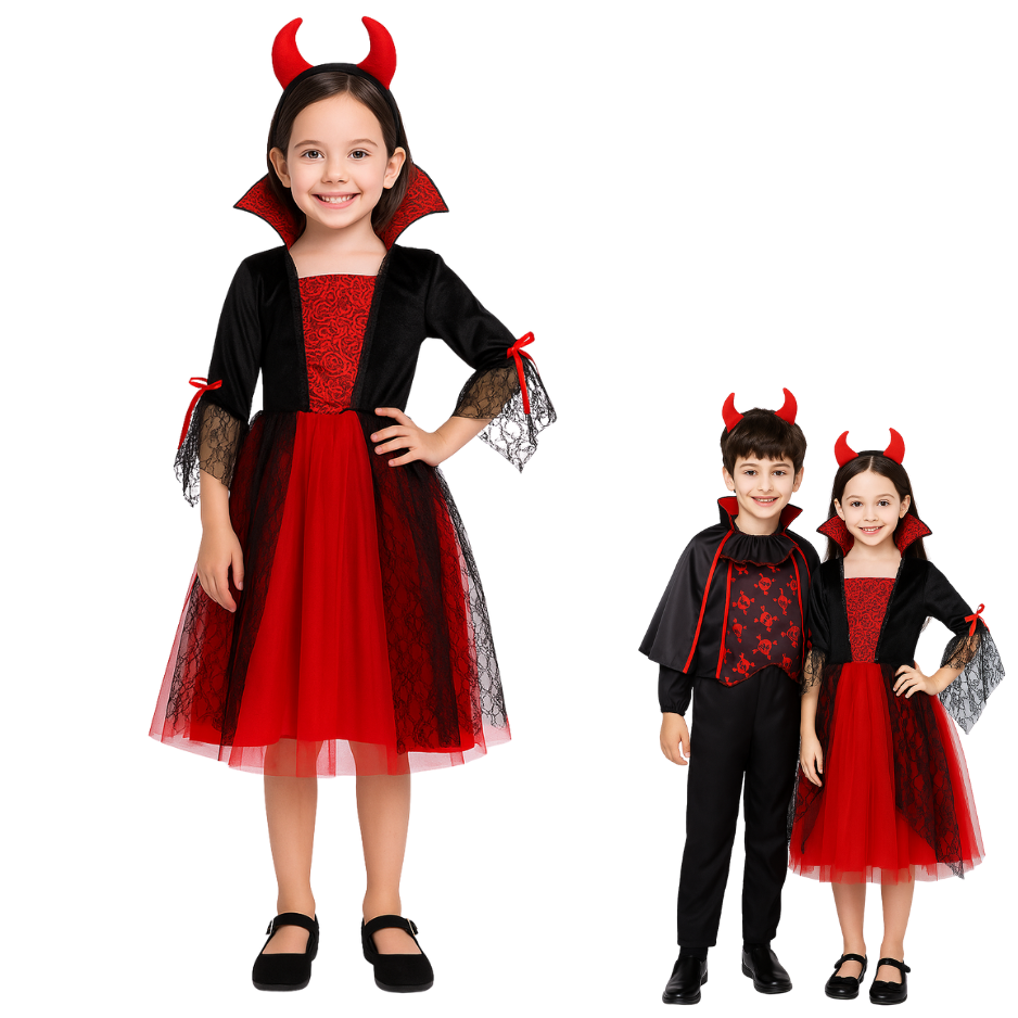 Vampier Verkleedjurk Meisje met Duivelsoren