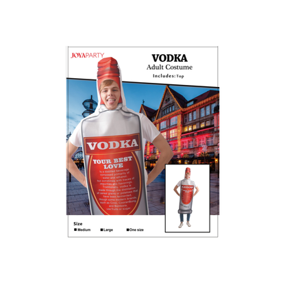 Vodka Fles Kostuum Heren