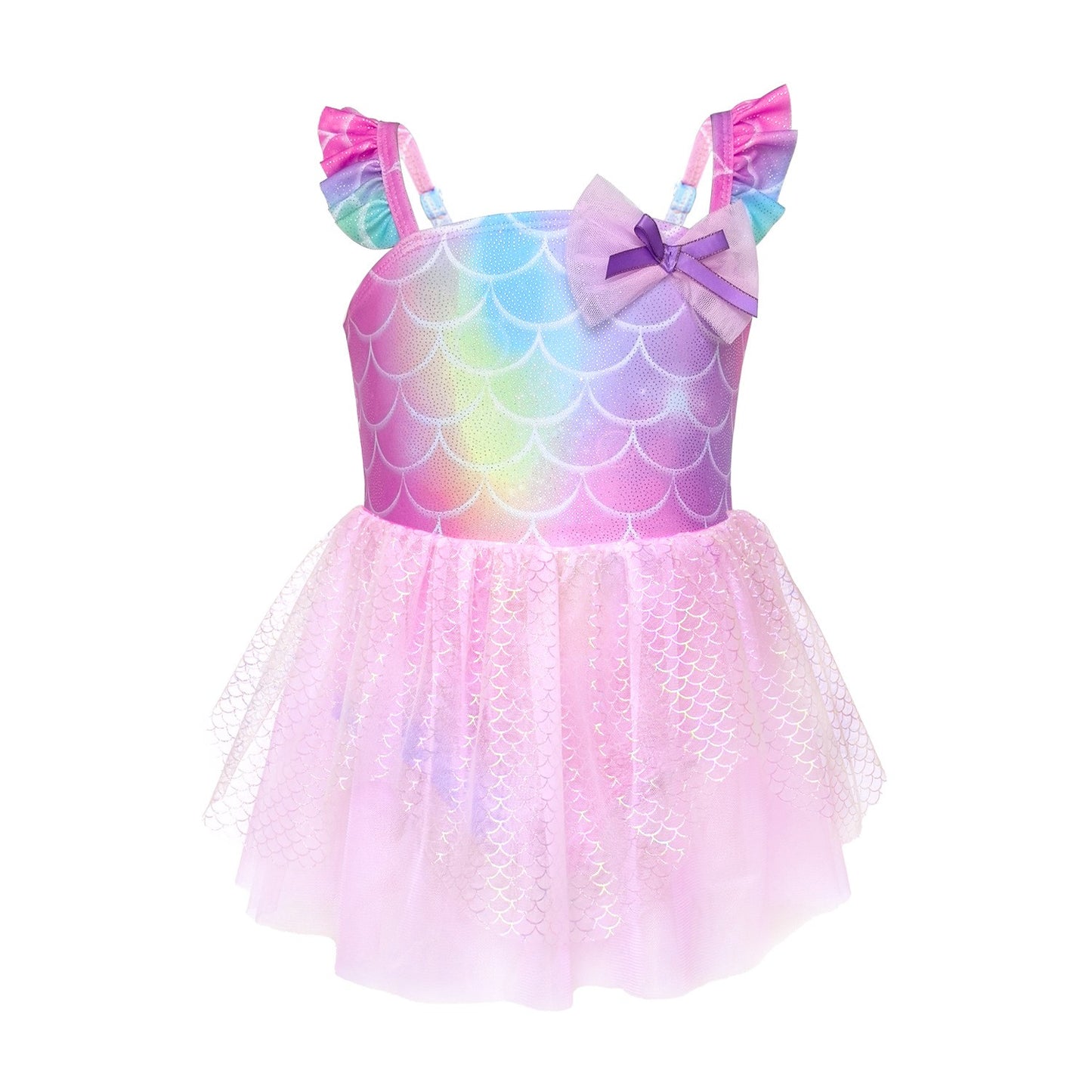 Zeemeermin Badpak Jurkje – Roze Pastel Regenboog