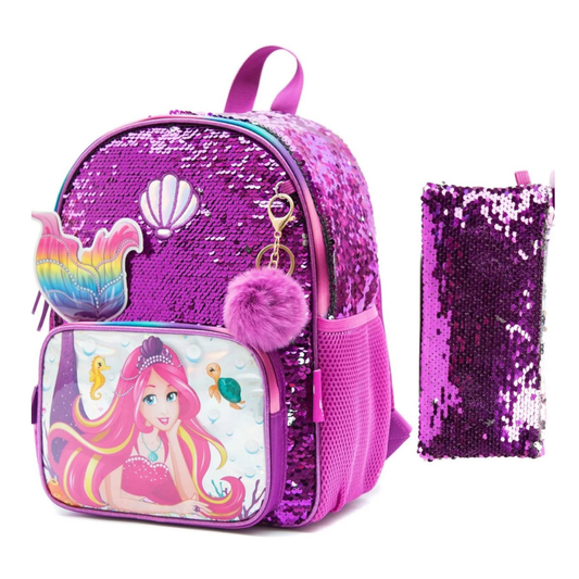 Mermaid Schooltas Pailletten